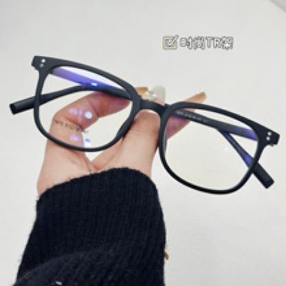 Picture of Fashionable TR1975 eyeglass frame with retro square and round frame